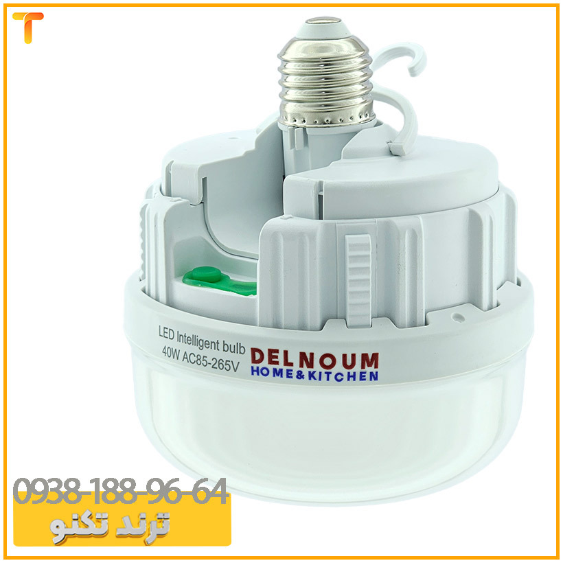  لامپ کمپینگ آویز دار دلنوم LED | چراغ شارژی ال ای دی 40 وات دلنوم 15000mWh 