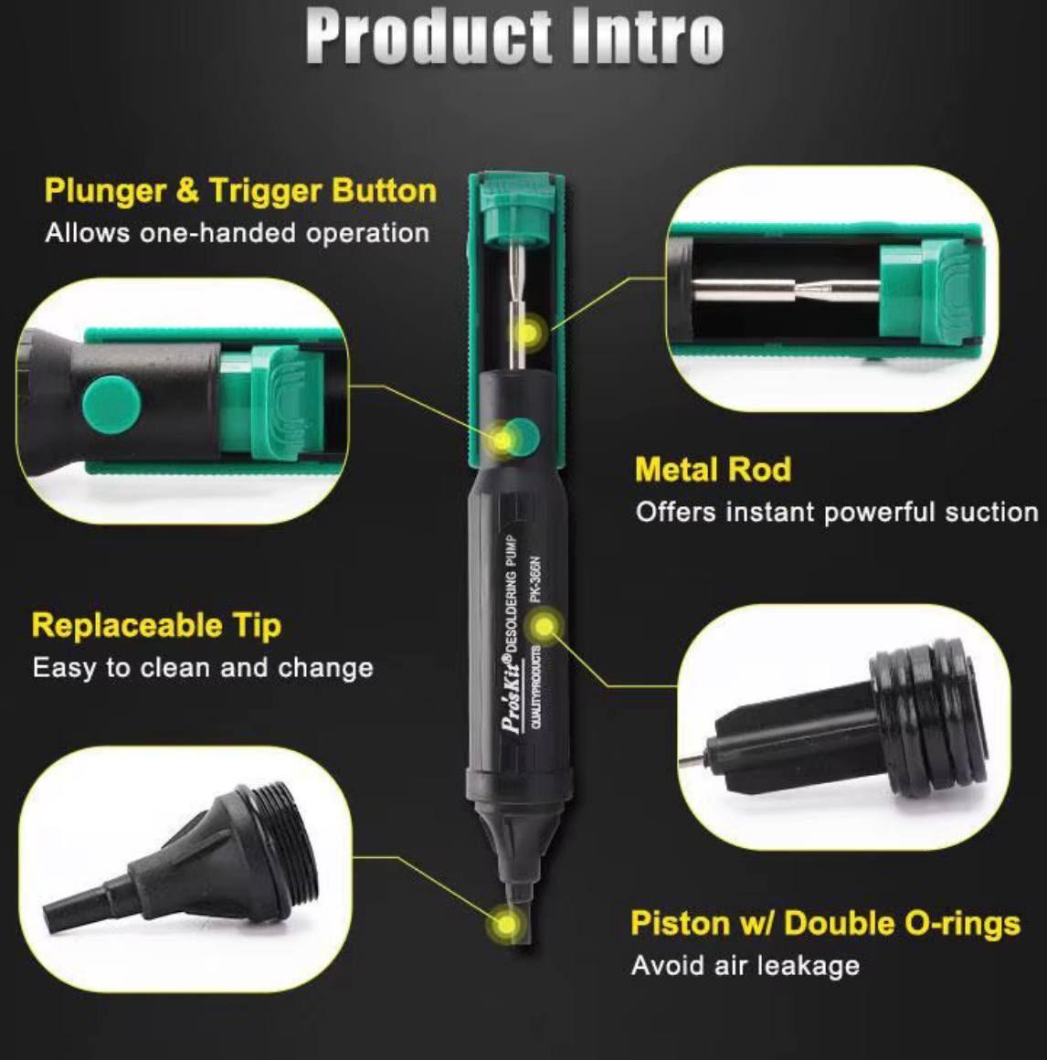  قلع کش پمپی پروسکیت مدل ProsKit 8PK-366N-G 