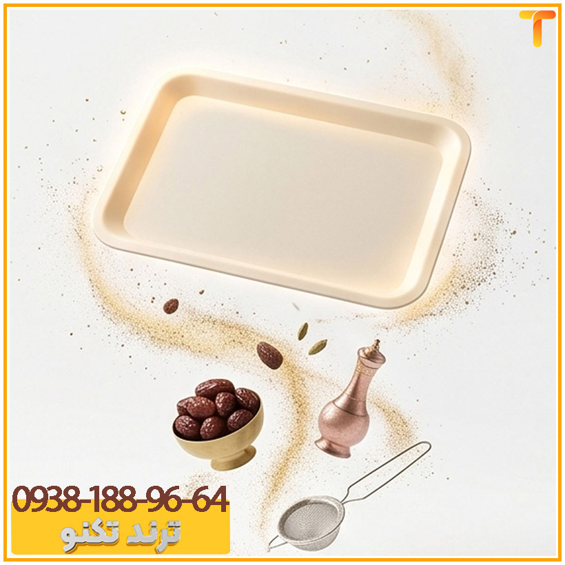  سینی پذیرایی پلاستیکی مدل مینیمال پاستل 