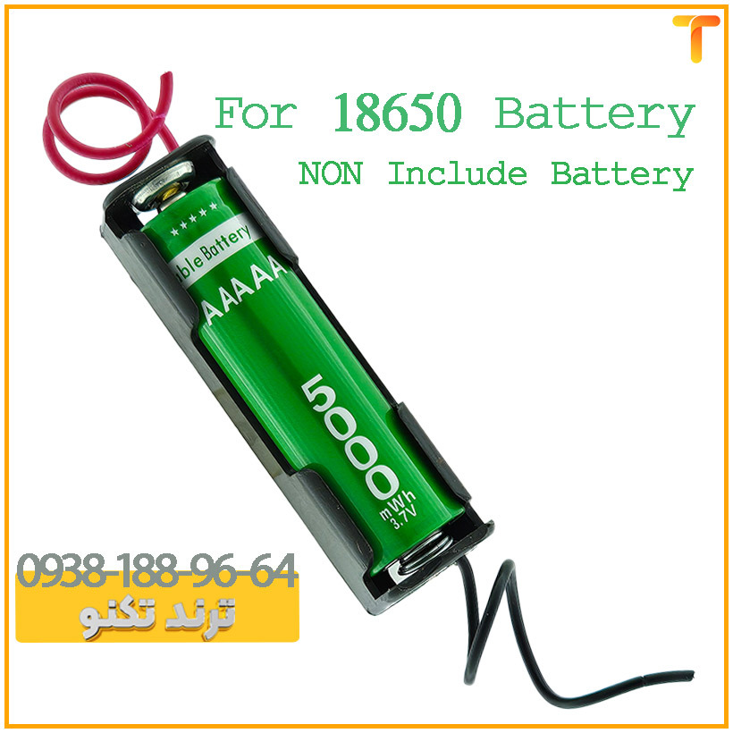  جا باطری تکی لیتیوم سایز 18650 