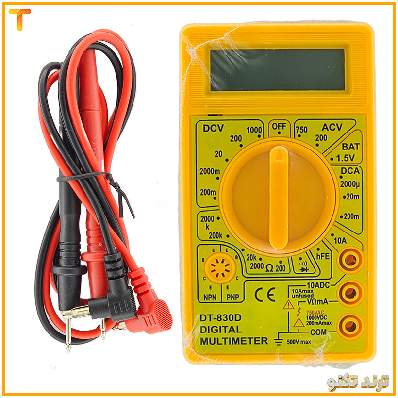  مولتی متر دیجیتال مدل DT830D | MultiMeter DT830D 